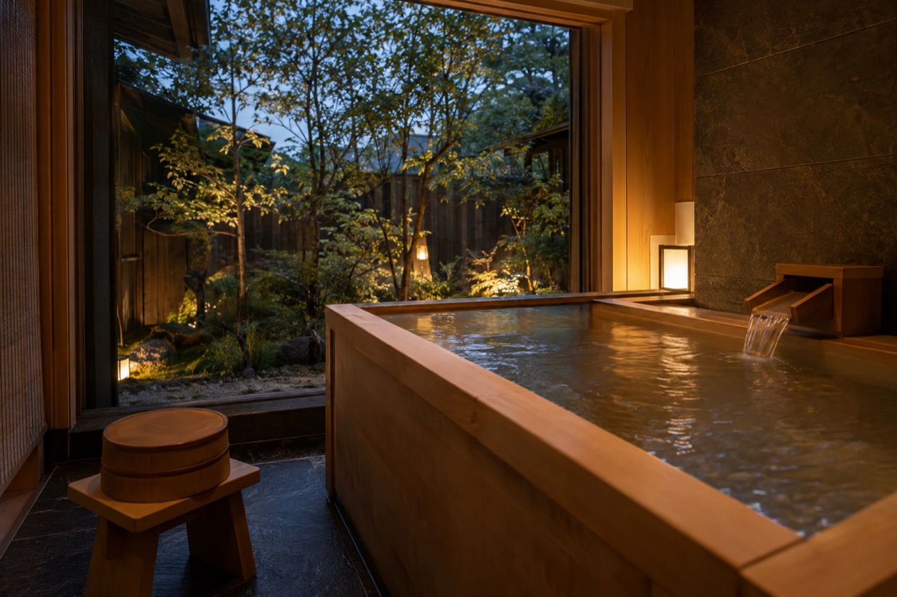 A luxury hotel room in Japan