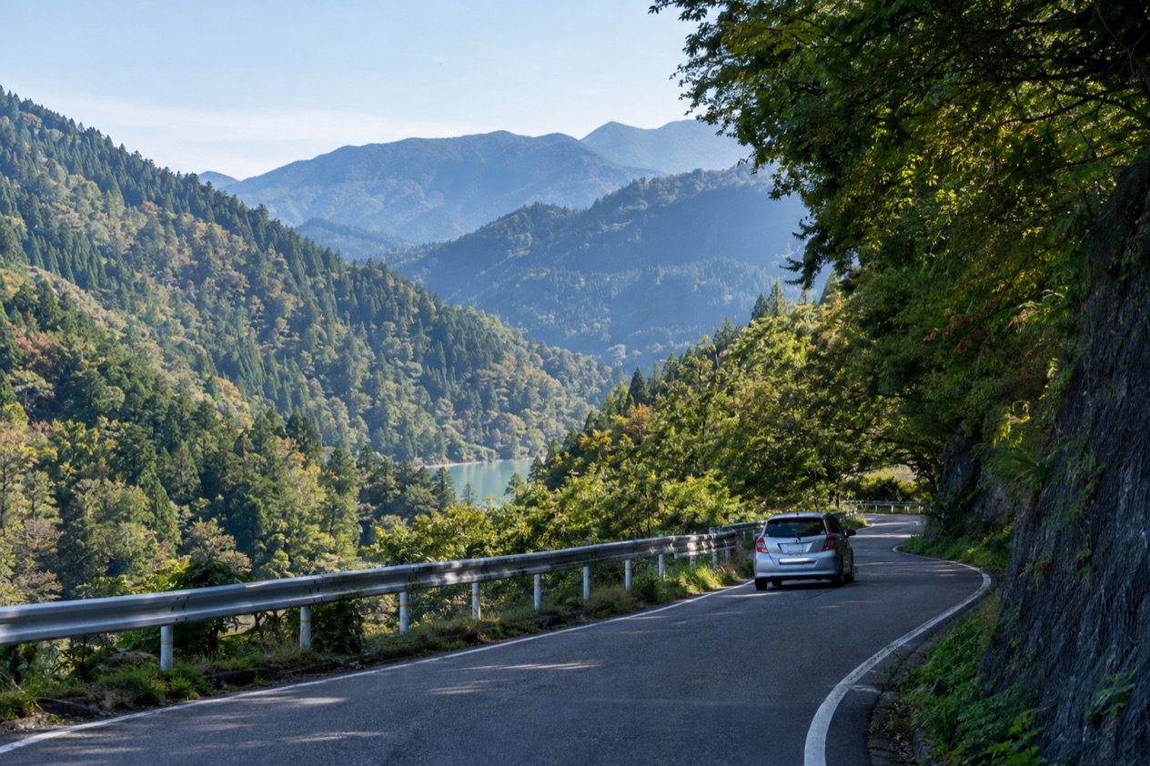 A country road in Japan