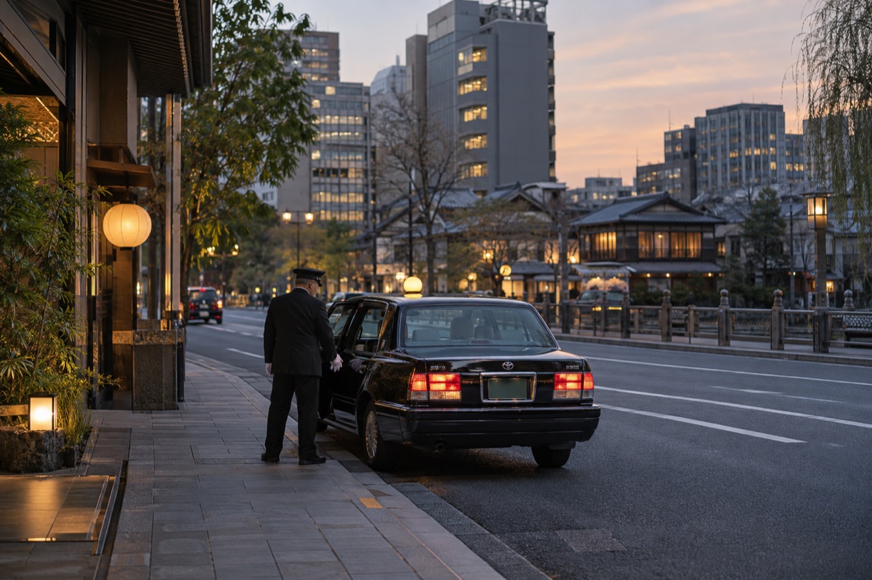 A taxi in Tokyo