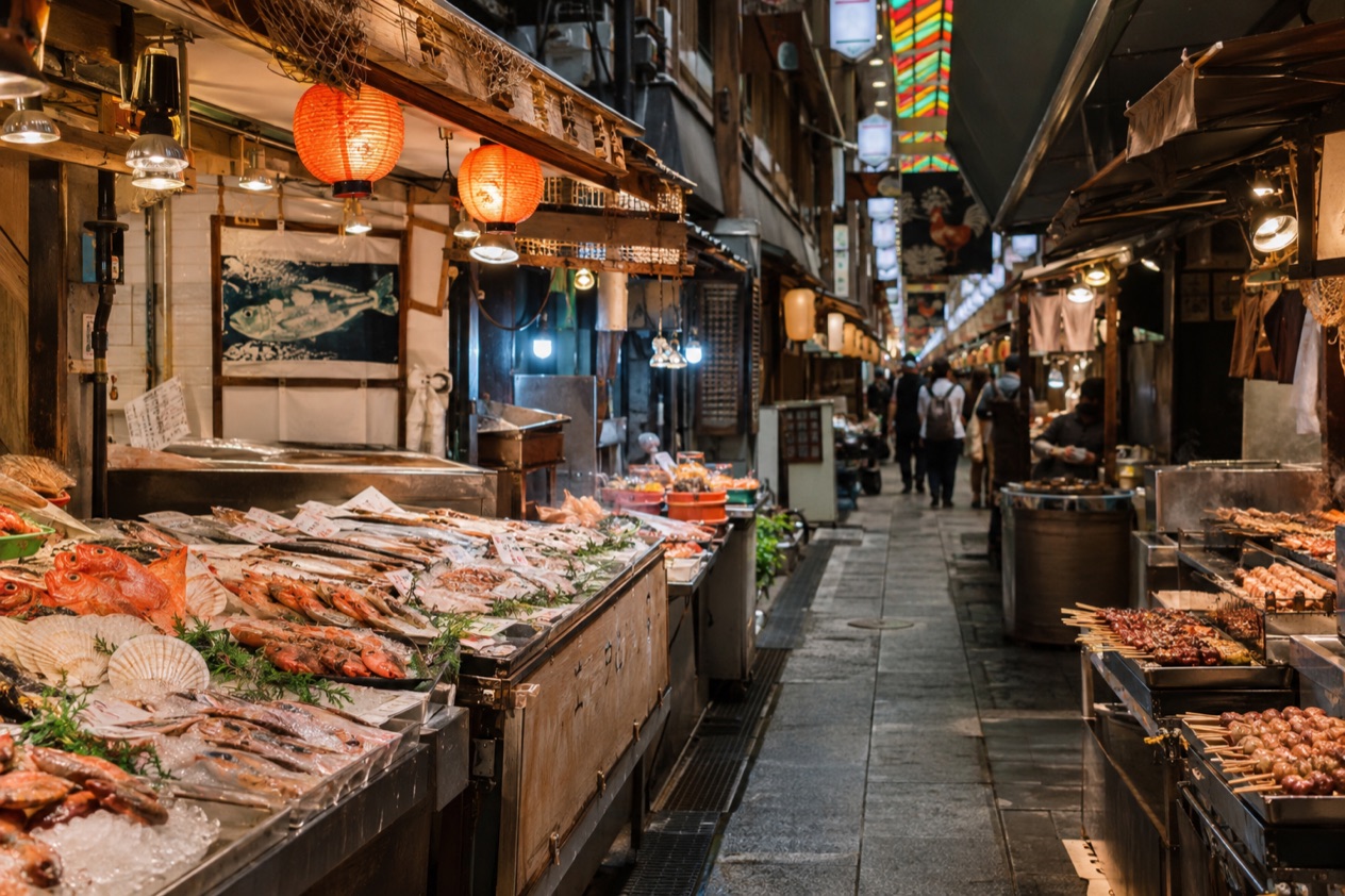A food market in Japan