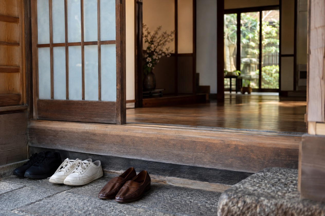 Shoes at the entrance