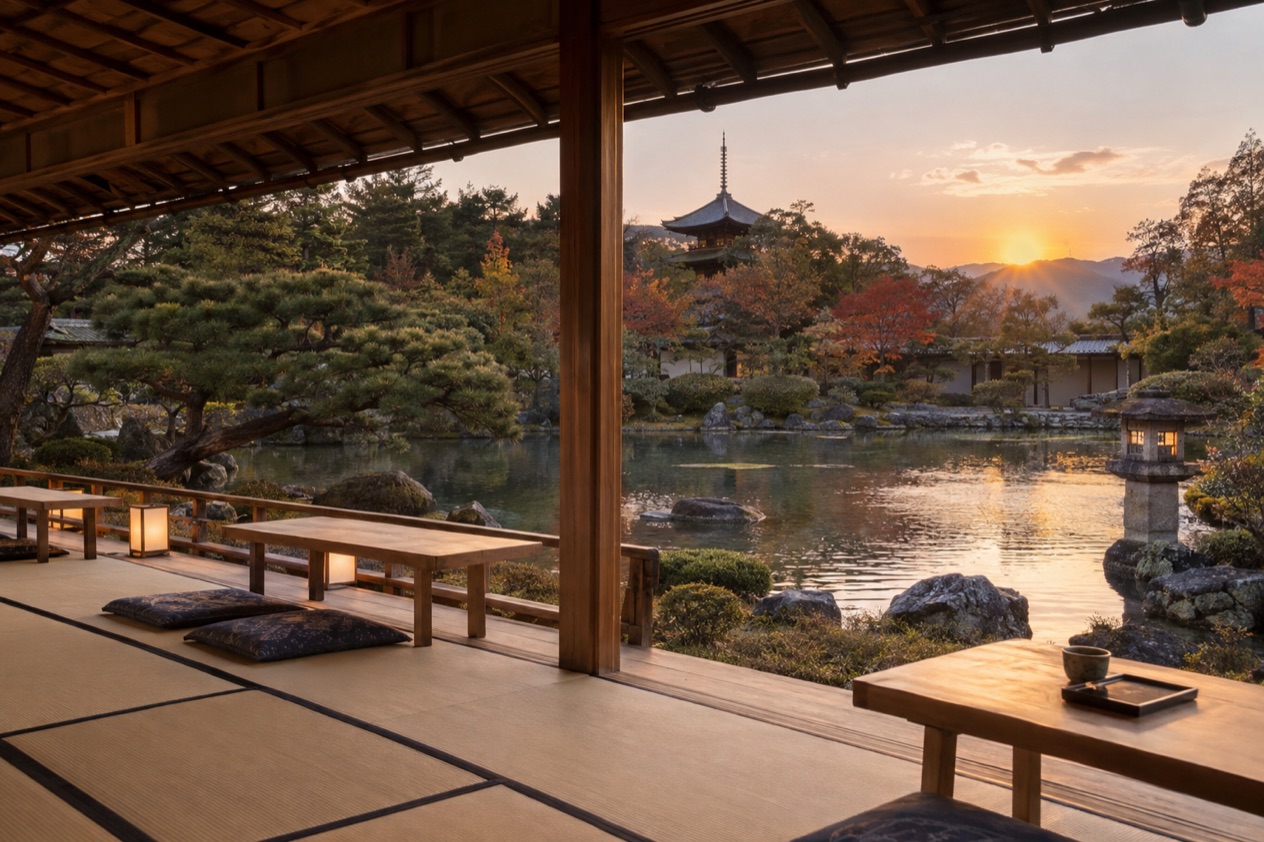 A quiet terrace in Japan