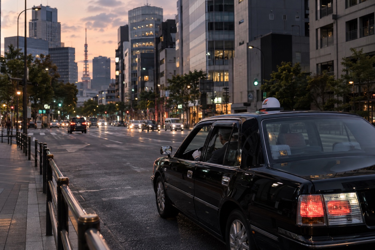 A taxi in Tokyo