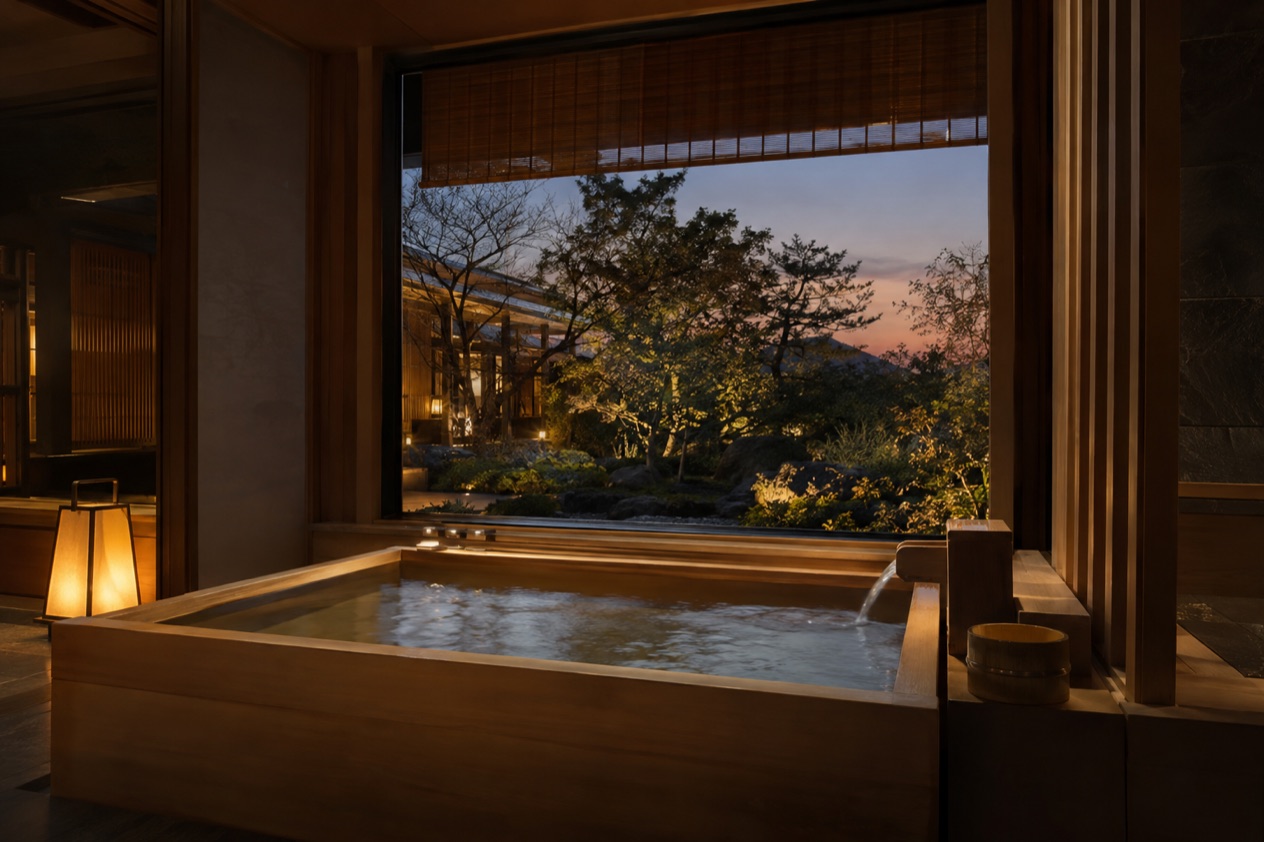 A luxury hotel room in Japan