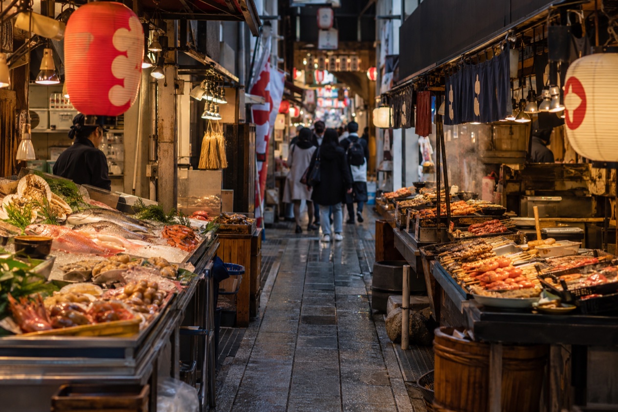 A food market in Japan
