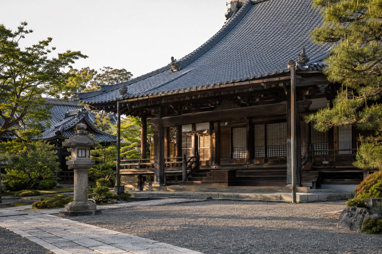 A Japanese temple