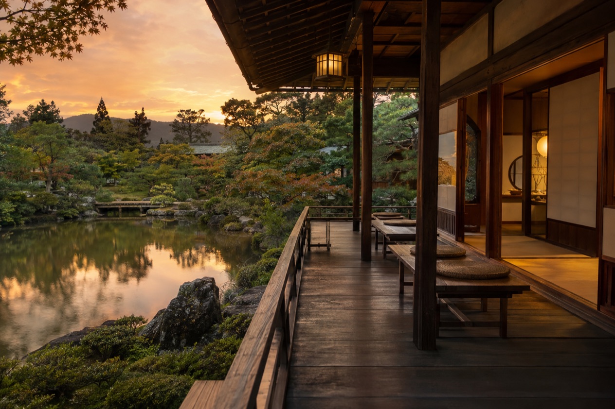 A quiet terrace in Japan