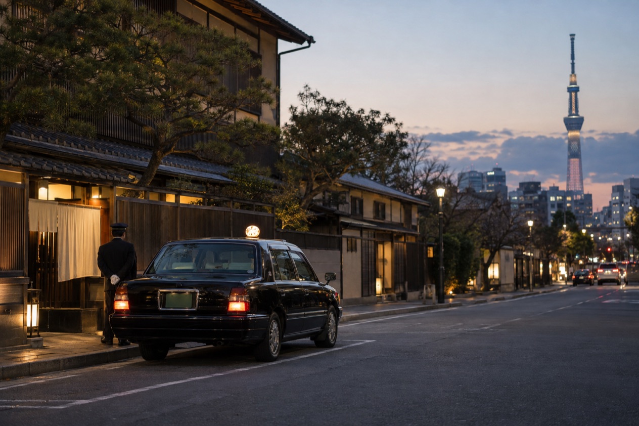 A taxi in Tokyo
