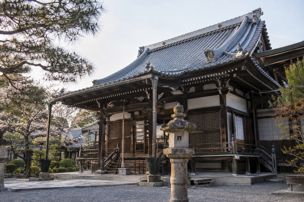 A Japanese temple