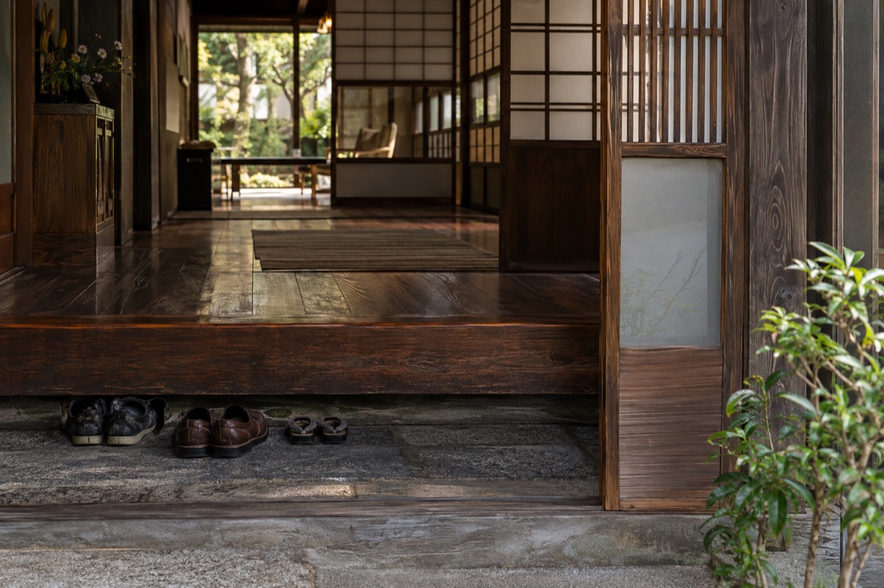 Shoes at the entrance