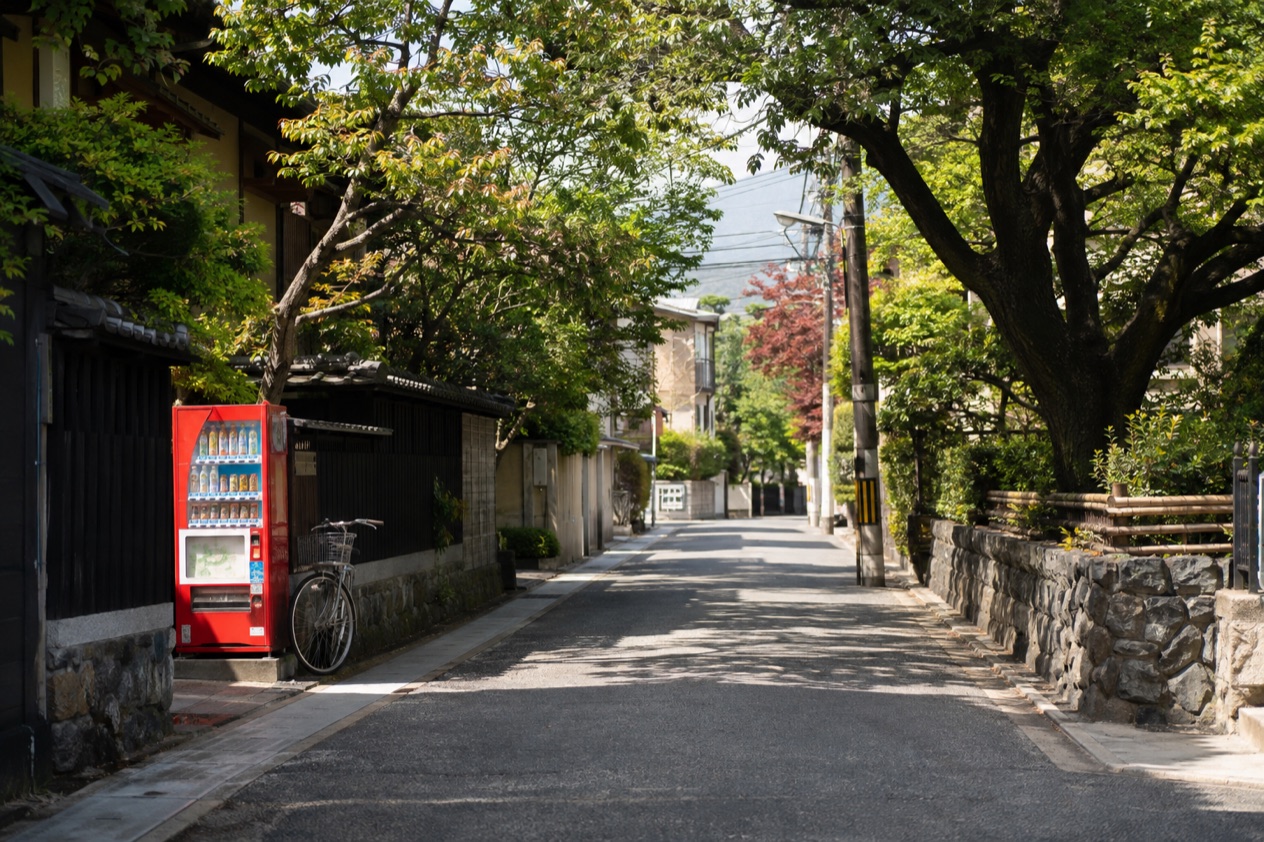 A quiet street in Tokyo