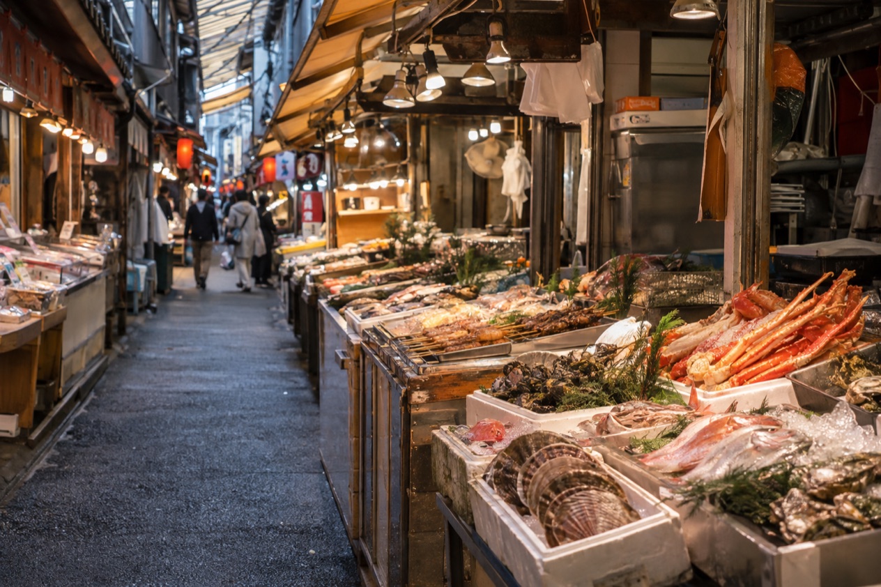 A food market in Japan