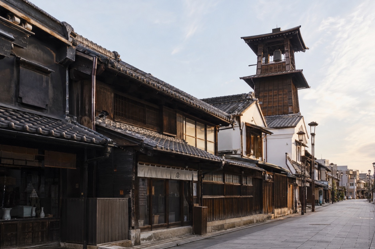 The old merchant street in Kawagoe