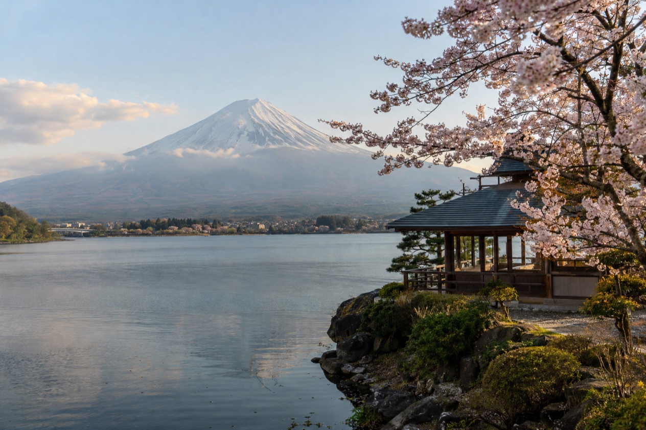 Lake Kawaguchi and Mount Fuji