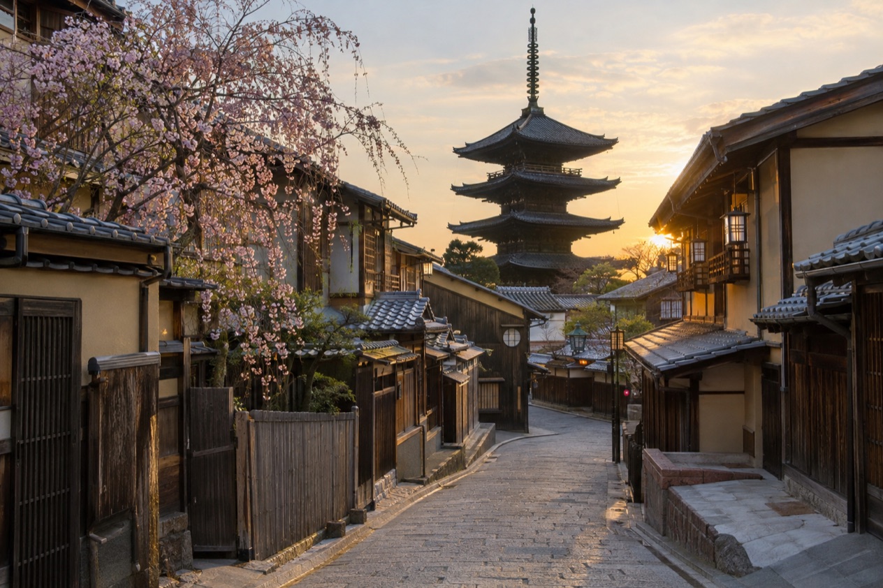 A street in Higashiyama, Kyoto
