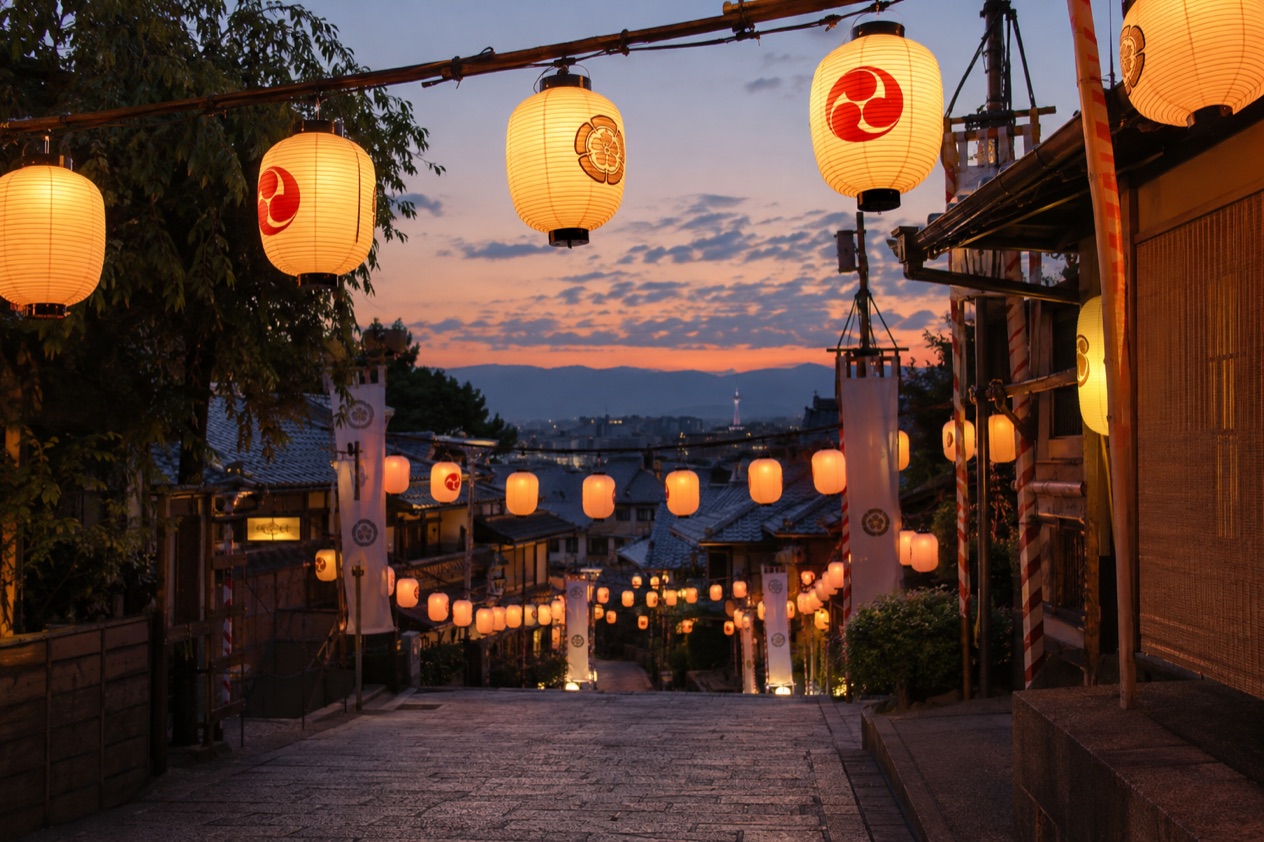Lanterns at a Japanese festival