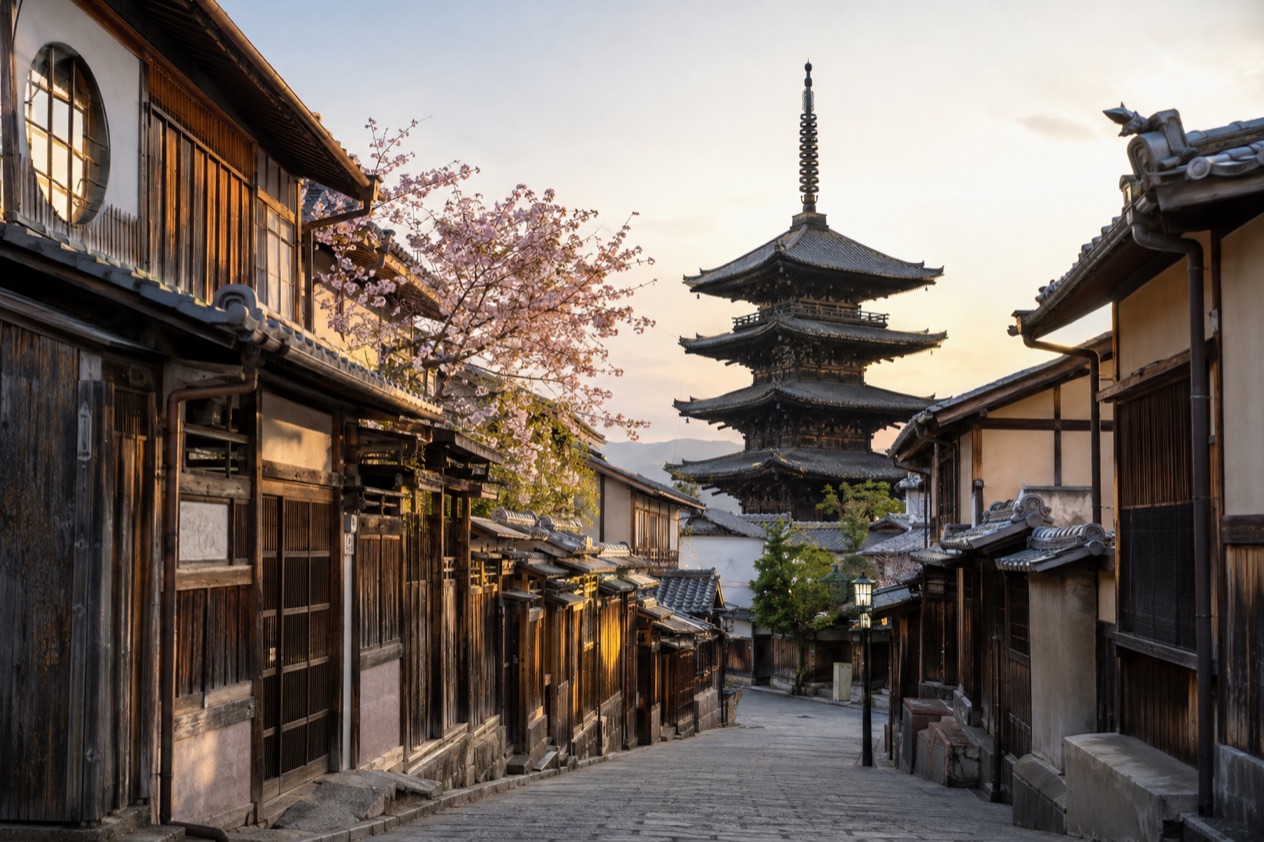 A street in Higashiyama, Kyoto