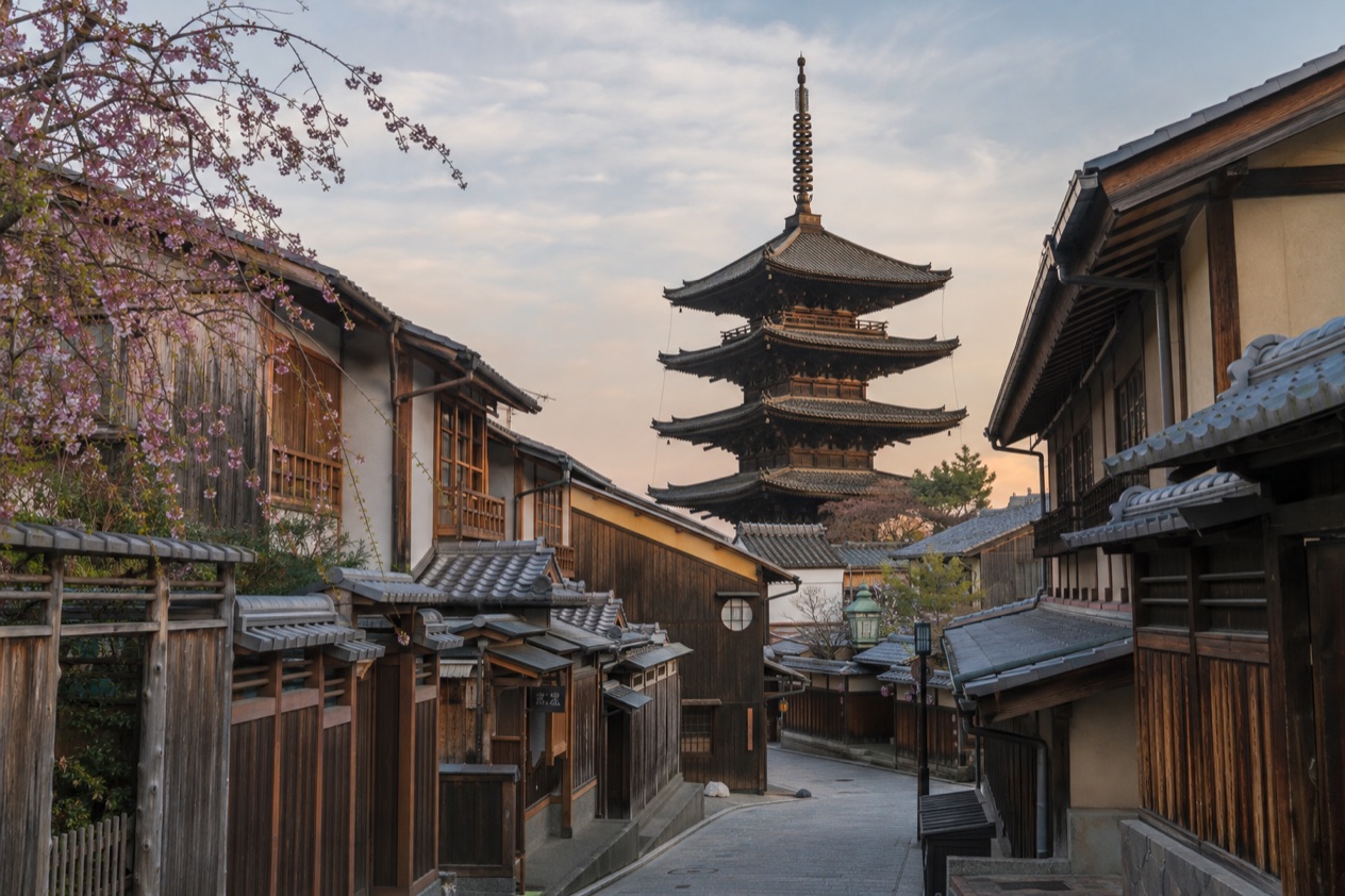 A street in Higashiyama, Kyoto