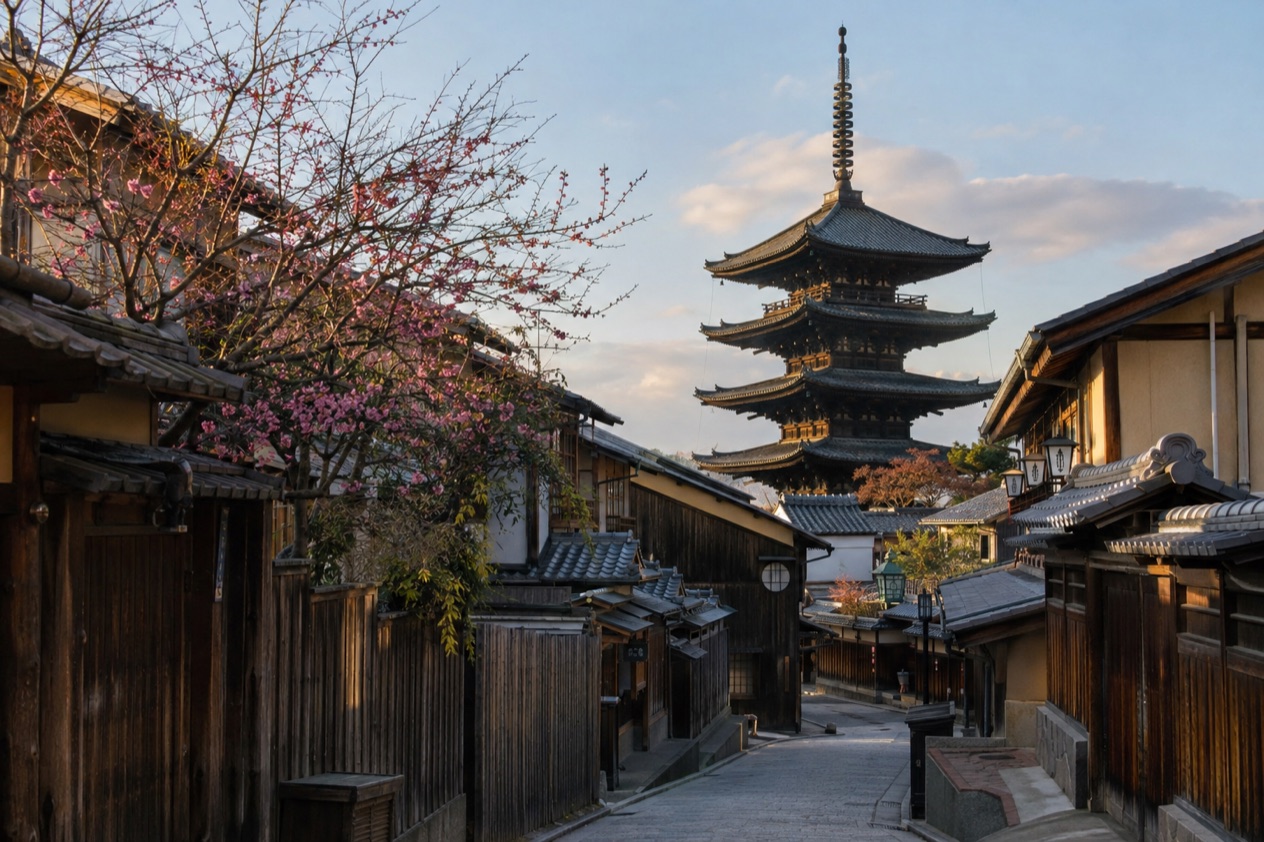 A street in Higashiyama, Kyoto