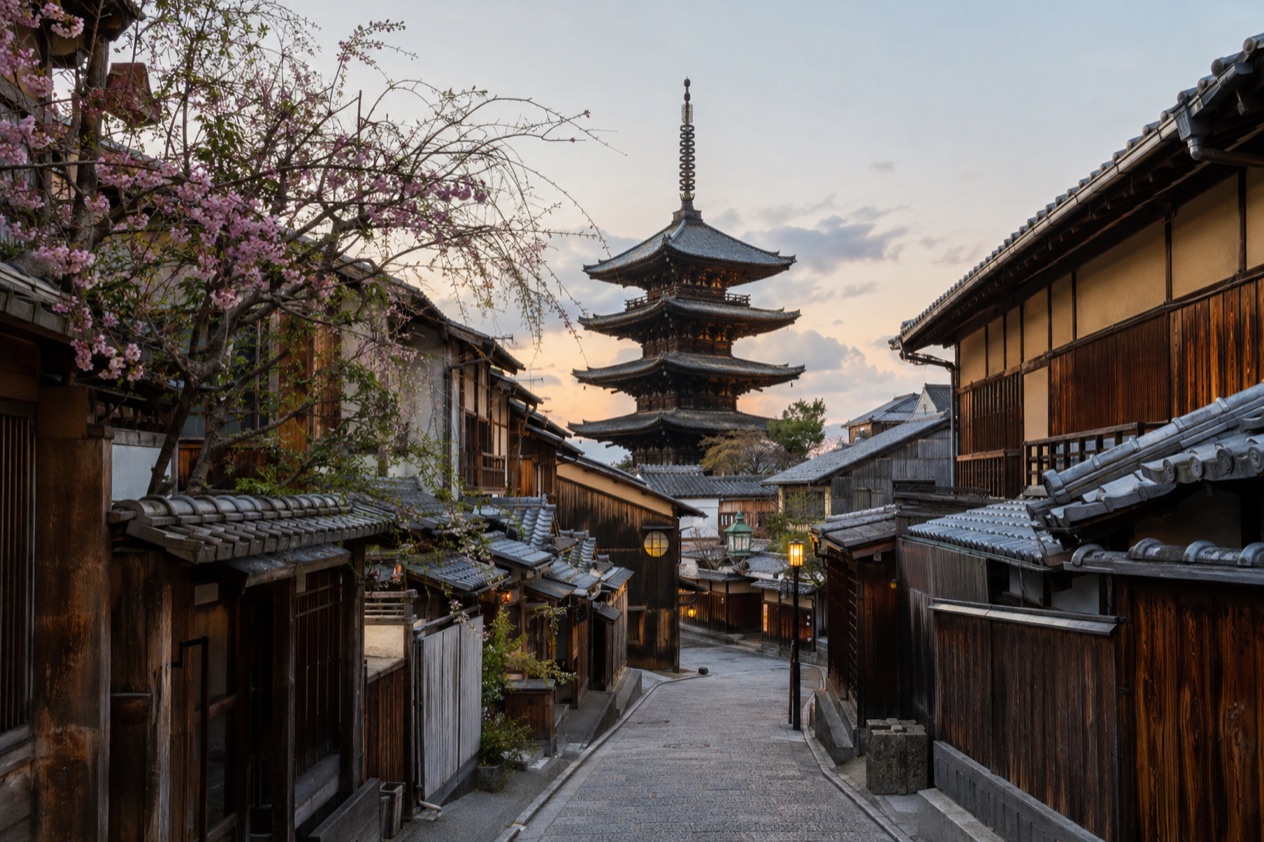 A street in Higashiyama, Kyoto