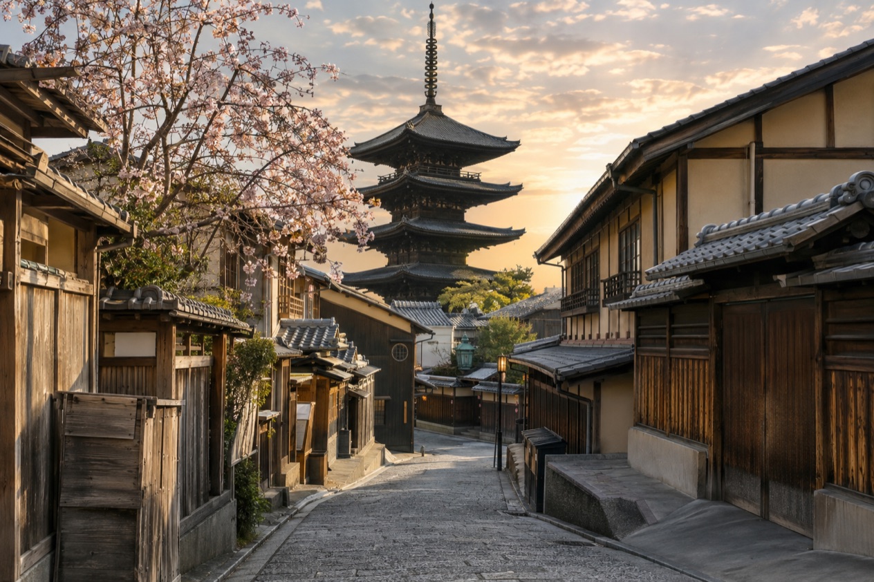 A street in Higashiyama, Kyoto