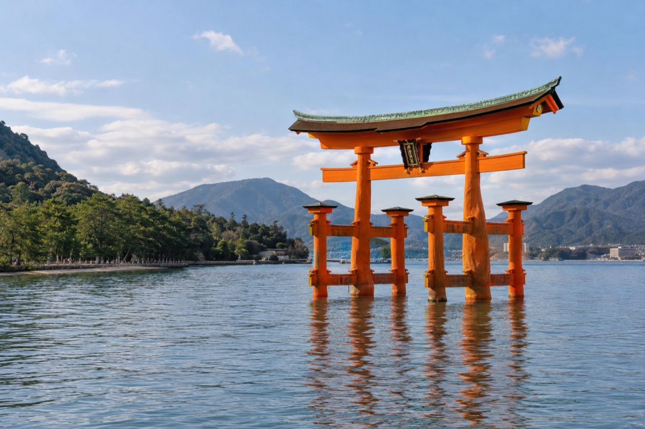 The floating torii of Miyajima