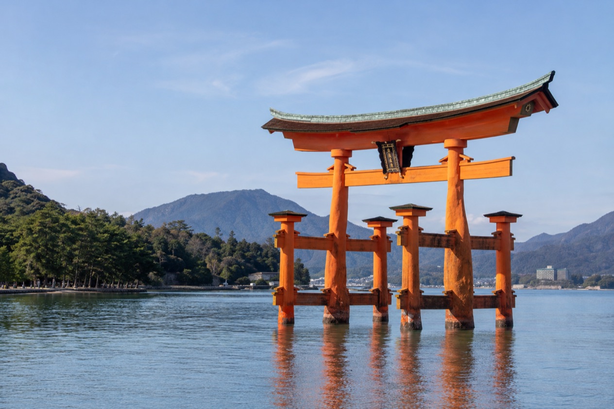 The floating torii of Miyajima