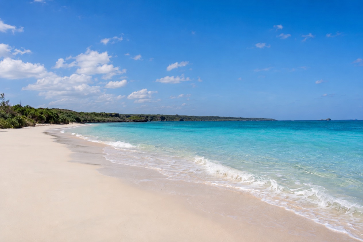A beach on Miyako Island