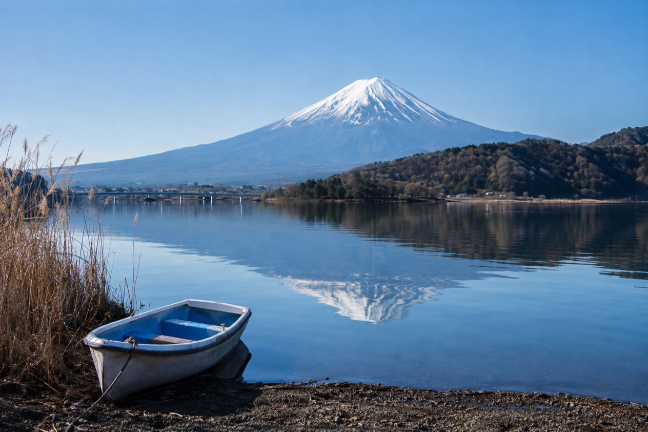 Mount Fuji from Lake Kawaguchi