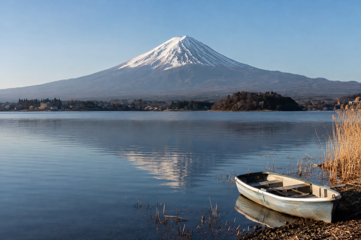 Mount Fuji from Lake Kawaguchi
