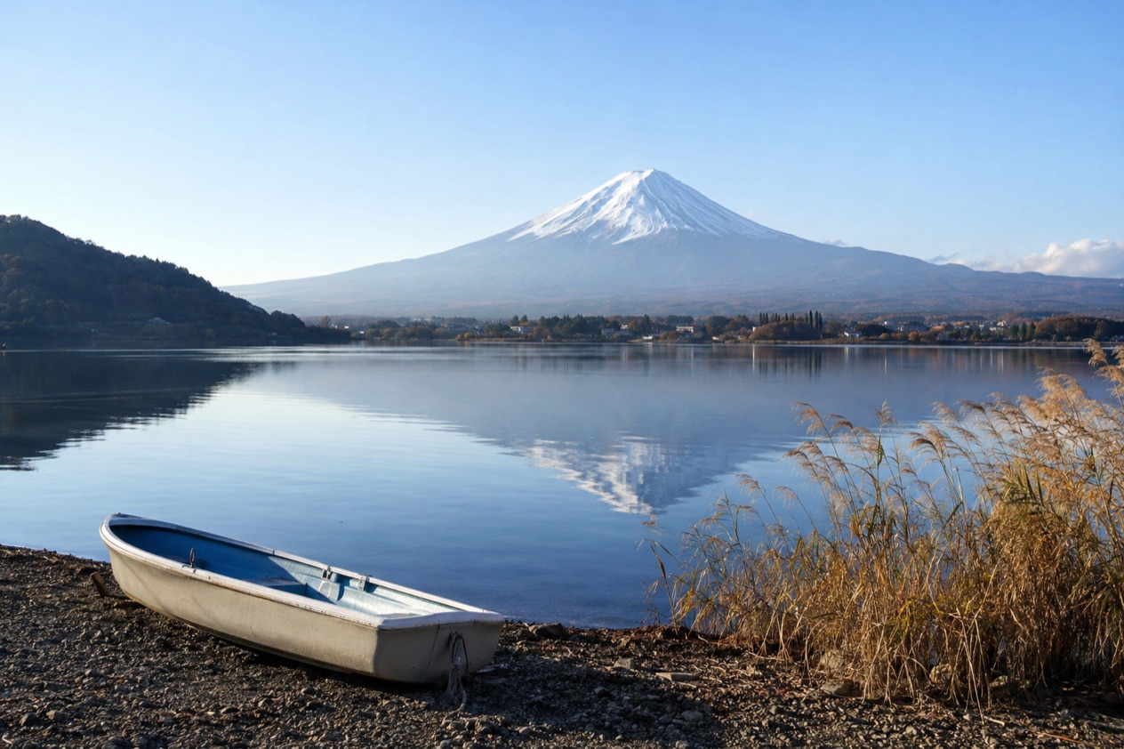 Mount Fuji from Lake Kawaguchi