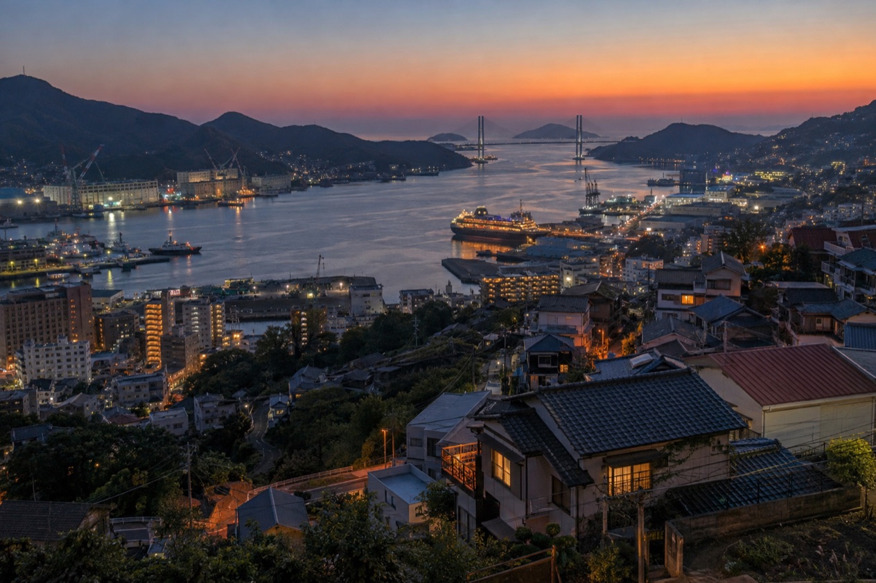 The harbor of Nagasaki