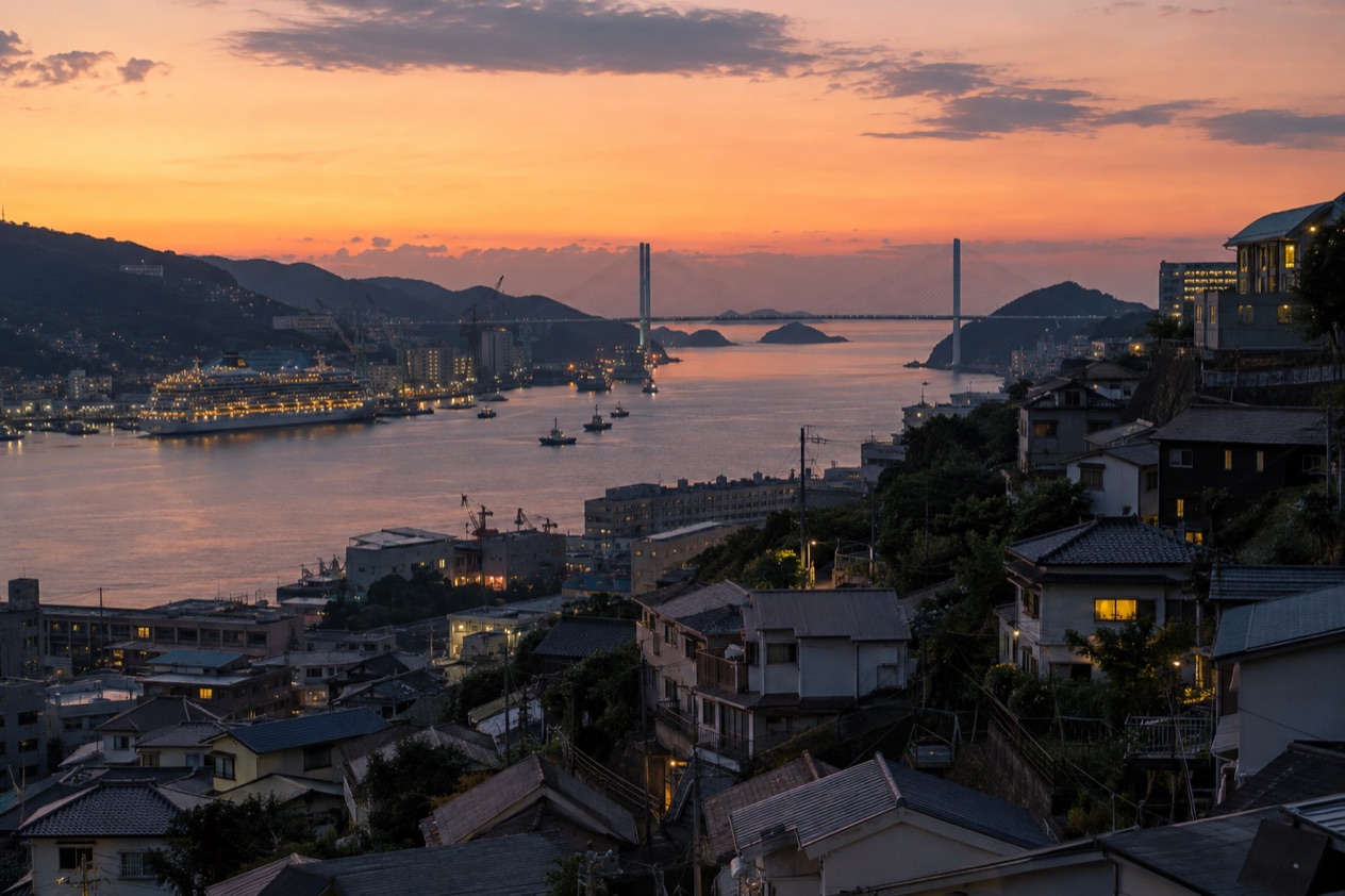 The harbor of Nagasaki