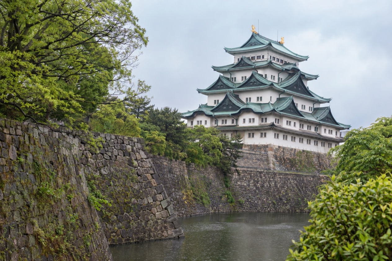 Nagoya Castle in the rainy season