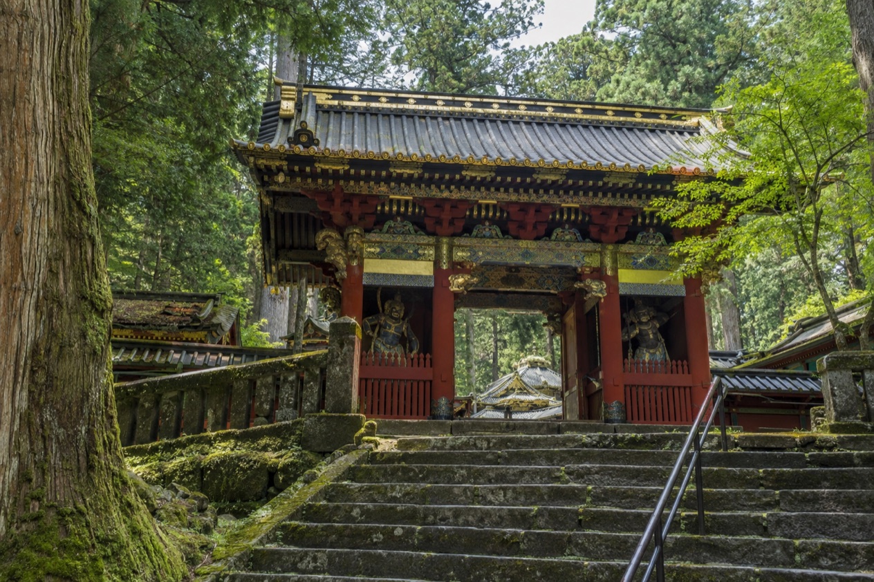 A shrine gate in Nikko