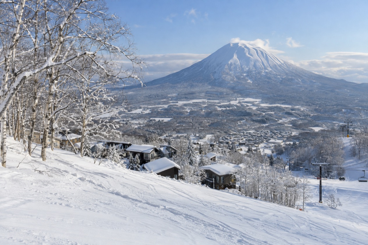 The slopes at Niseko in winter