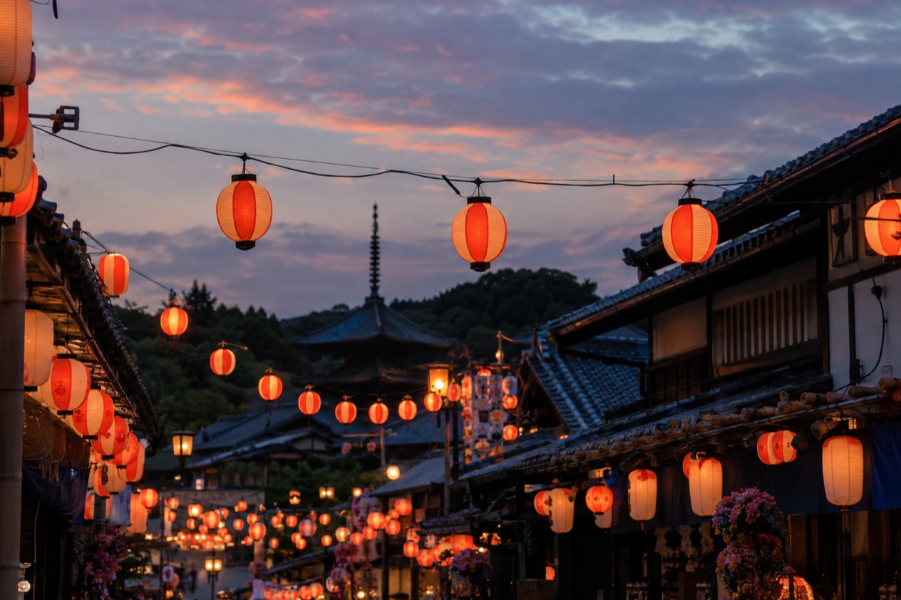 Lanterns at a Japanese festival