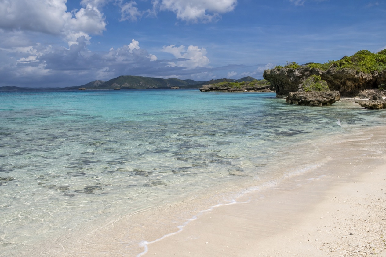 A beach on Okinawa in early autumn