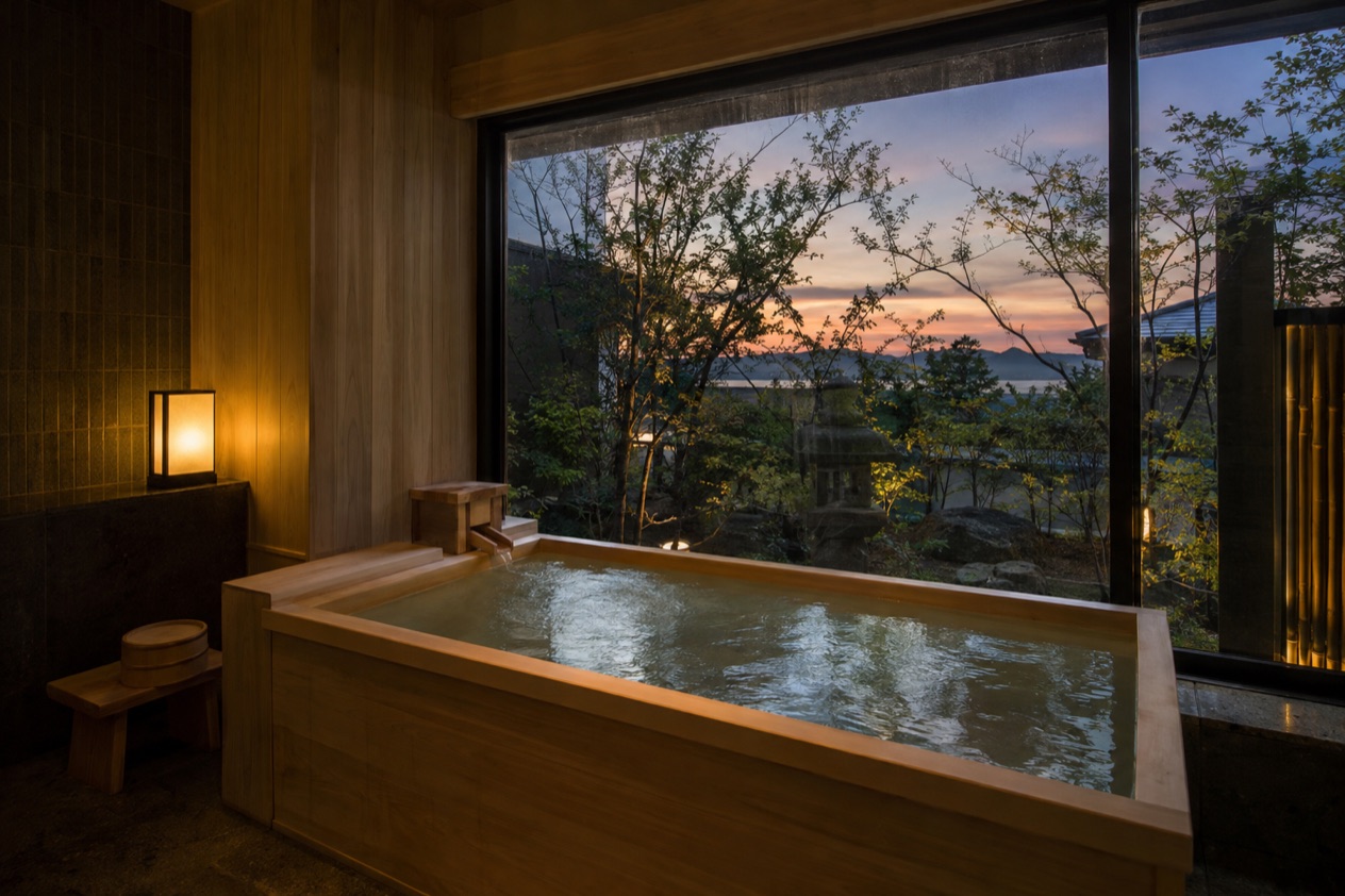 A luxury hotel room in Japan