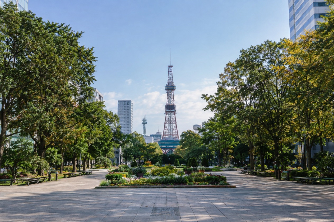 Odori Park in Sapporo