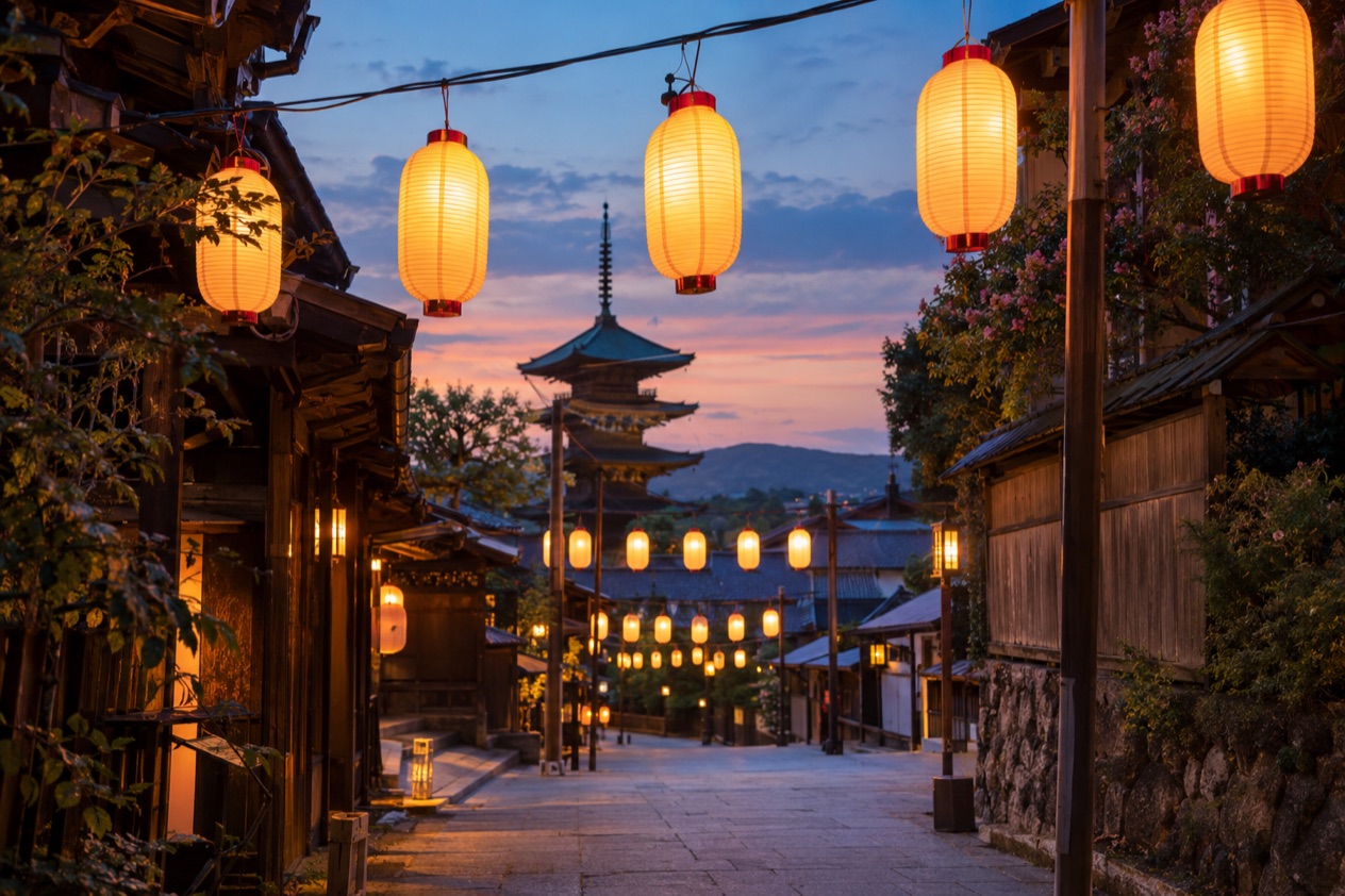 Lanterns at a Japanese festival