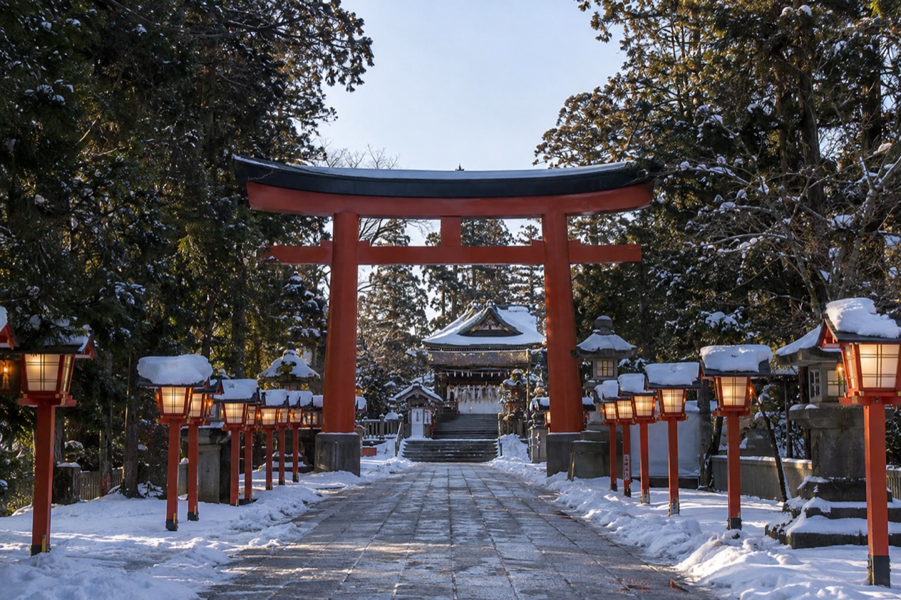 A shrine at New Year