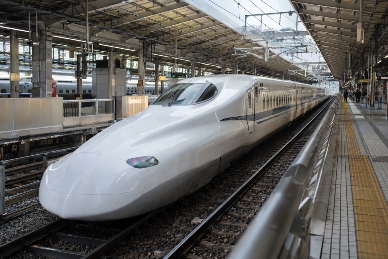 A Shinkansen at the platform