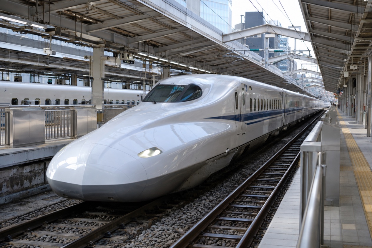 A Shinkansen at the platform