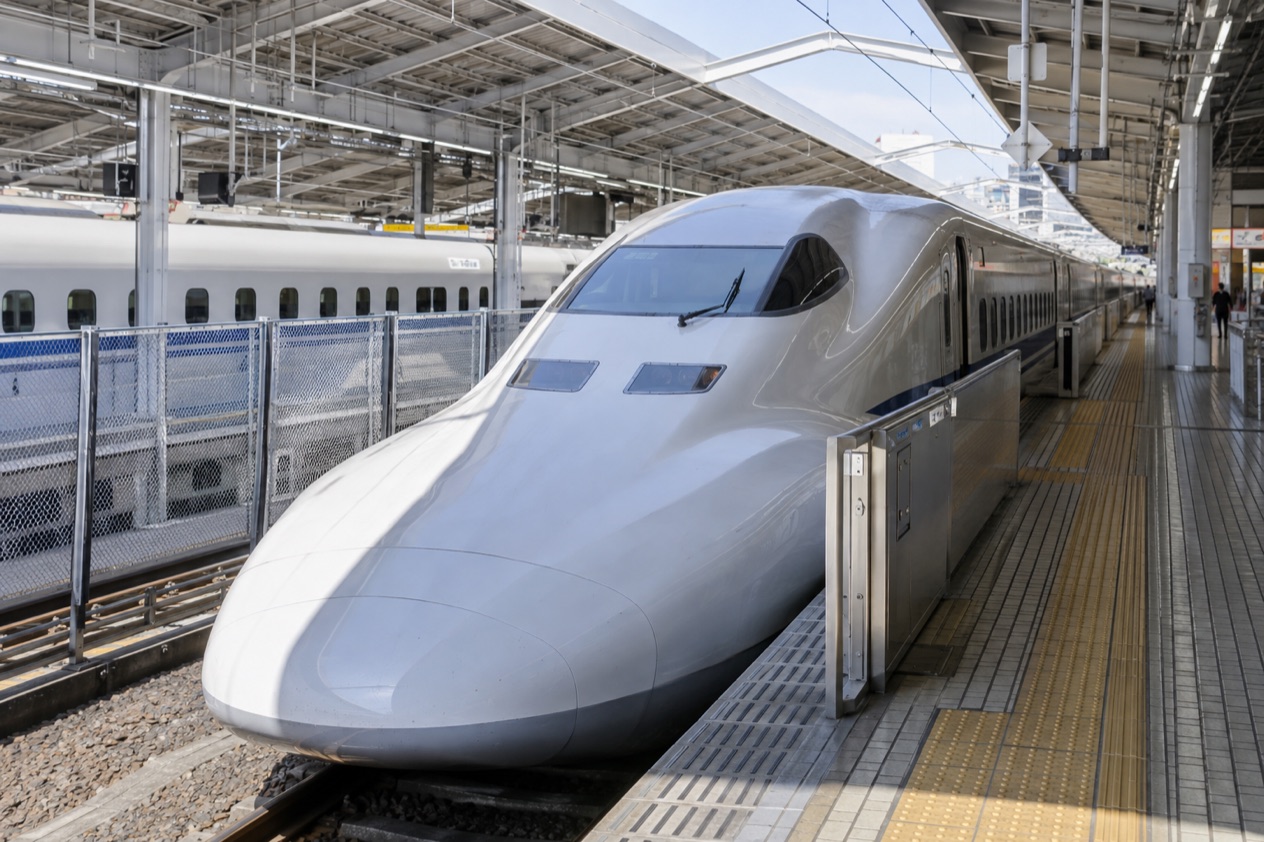A Shinkansen at the platform
