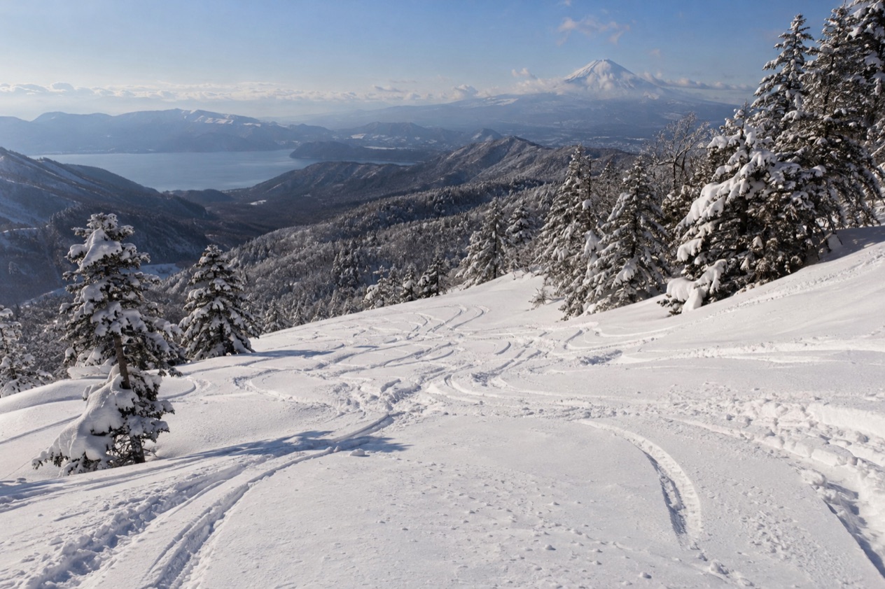 Powder snow in Japan