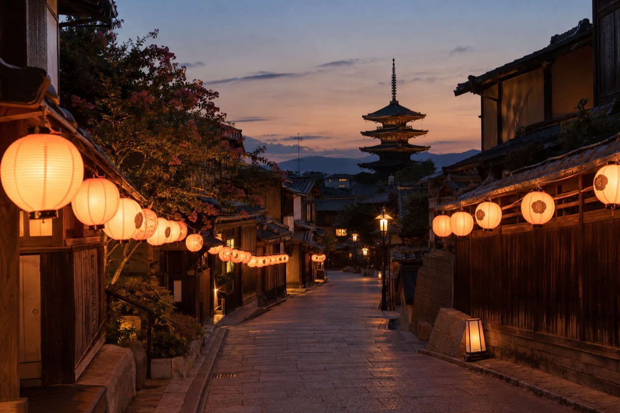 Lanterns at a Japanese festival