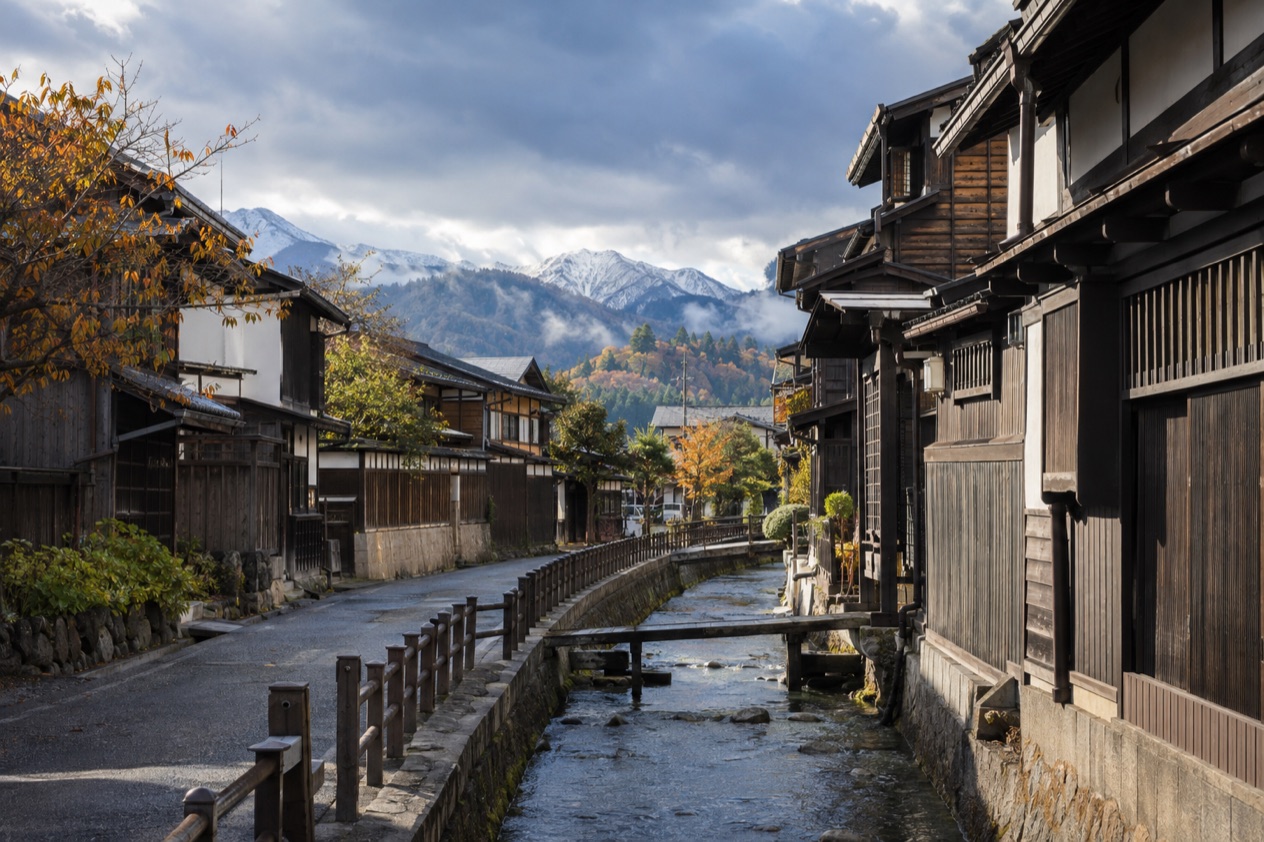 The old town of Takayama in early autumn