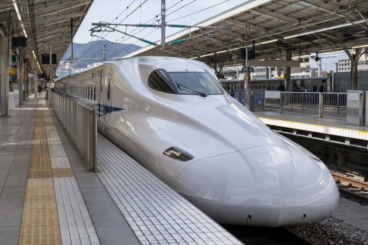 A Shinkansen at the platform