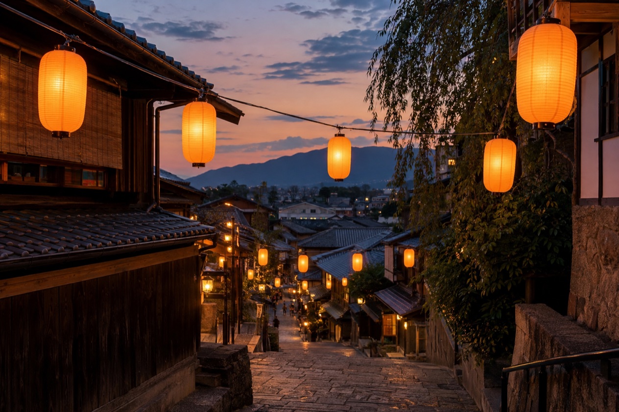 Lanterns at a Japanese festival
